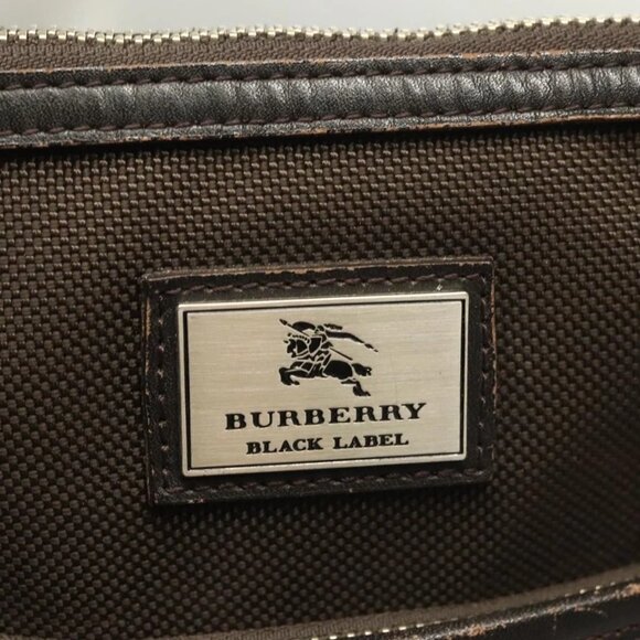 BURBERRY Black label Shoulder Bag Canvas Brown Aut - Picture 10 of 16